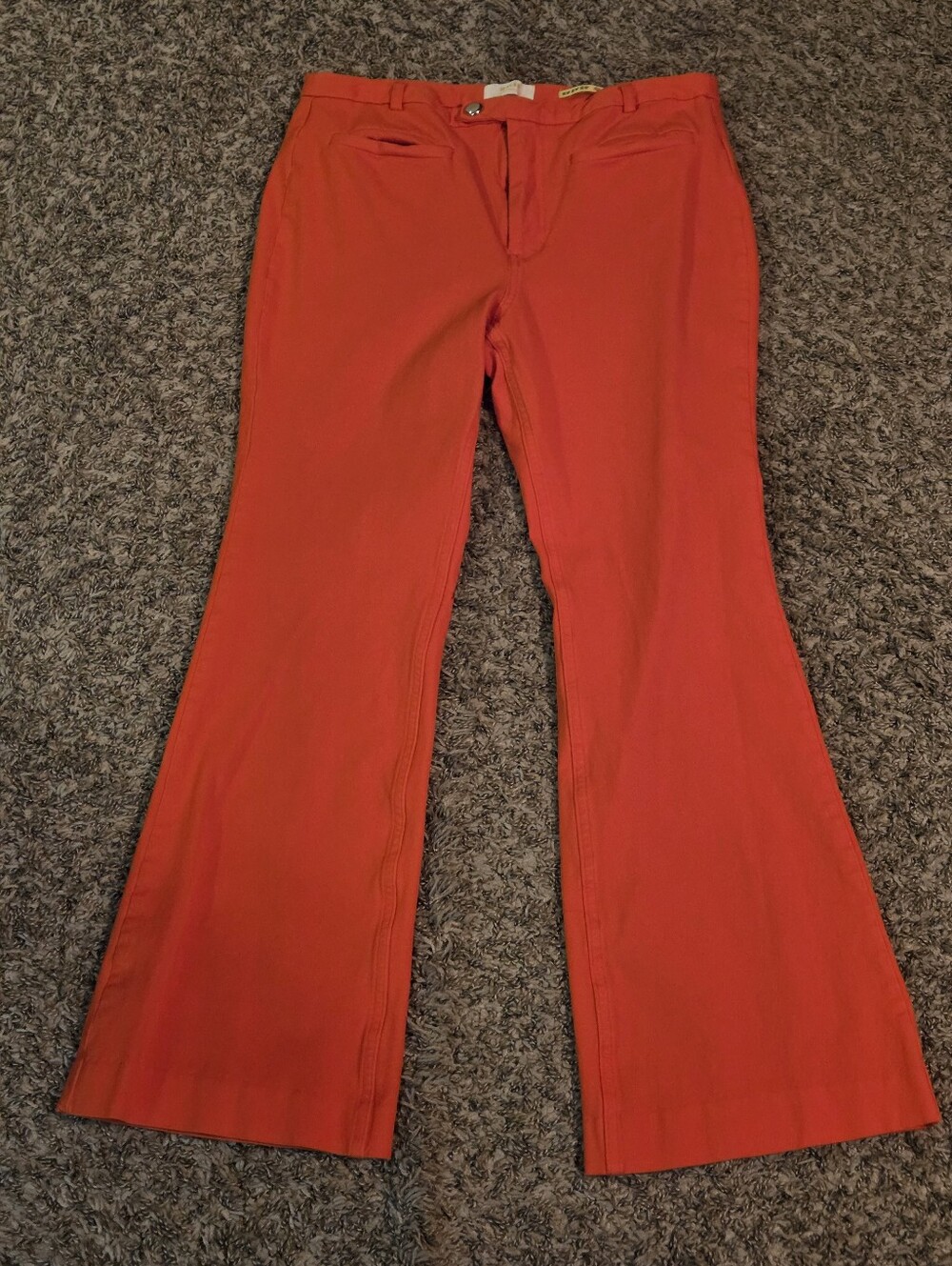 Maeve By Anthropologie Women’s Red/Orange Flared Pants - Size 10